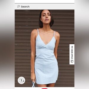 John Galt Blue floral dress